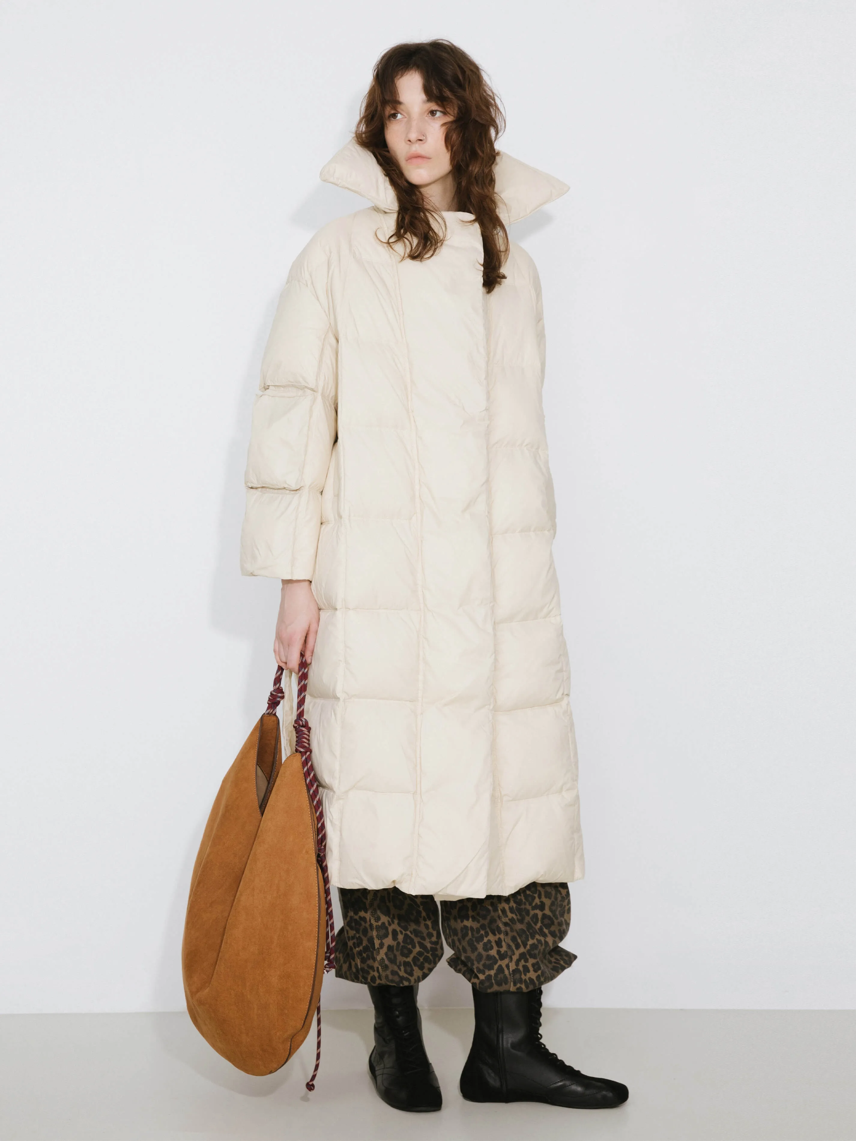 Long Boxy Down Coat