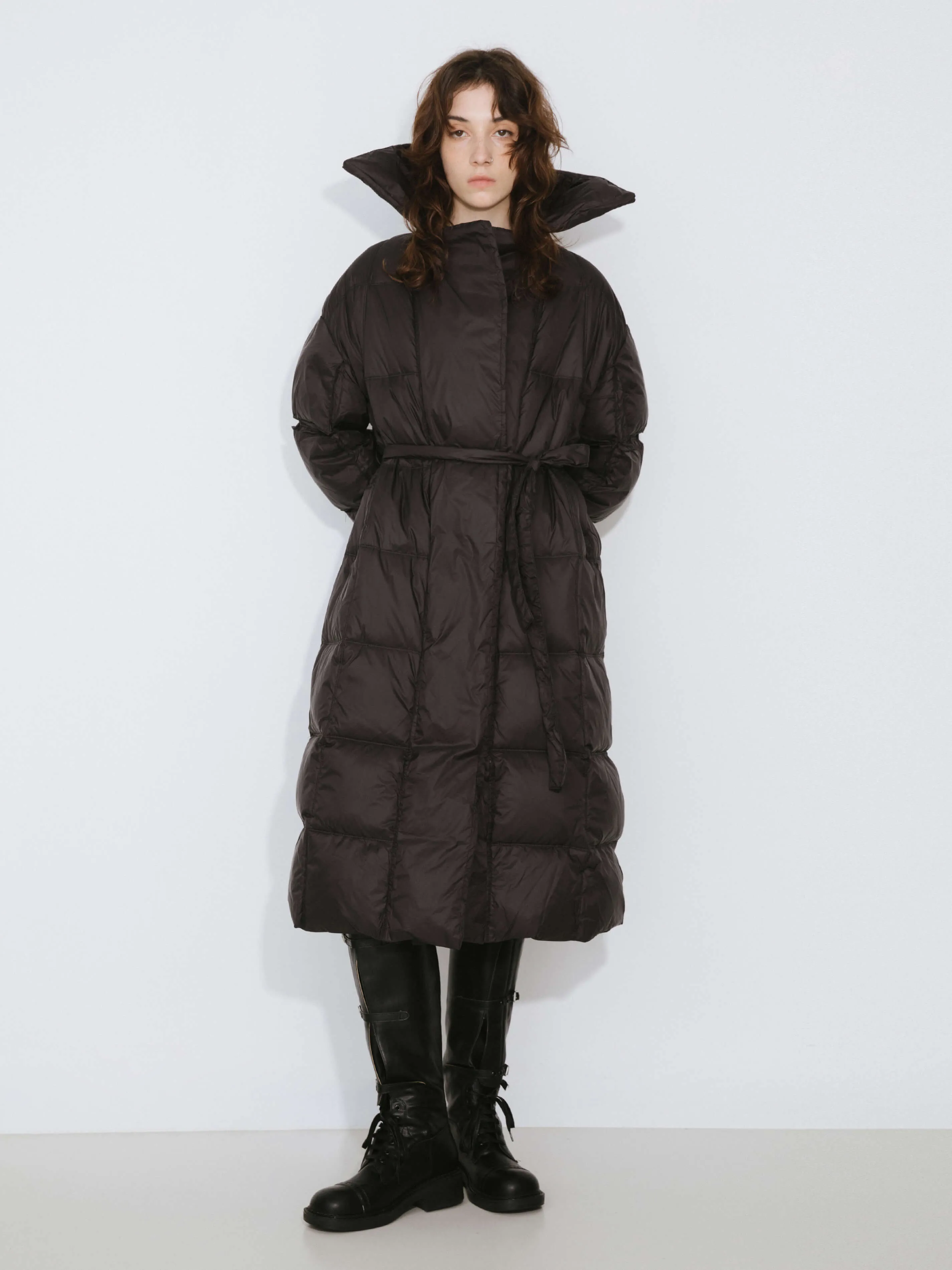 Long Boxy Down Coat