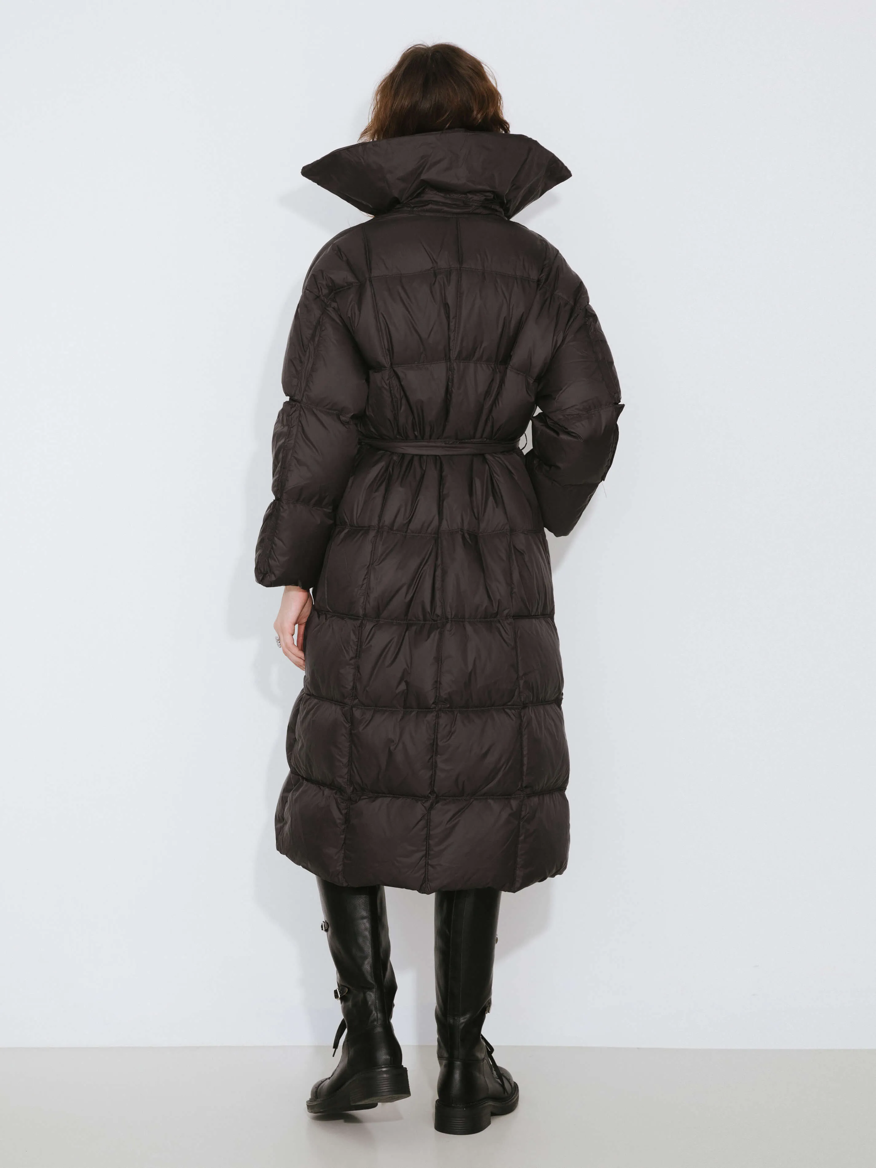 Long Boxy Down Coat