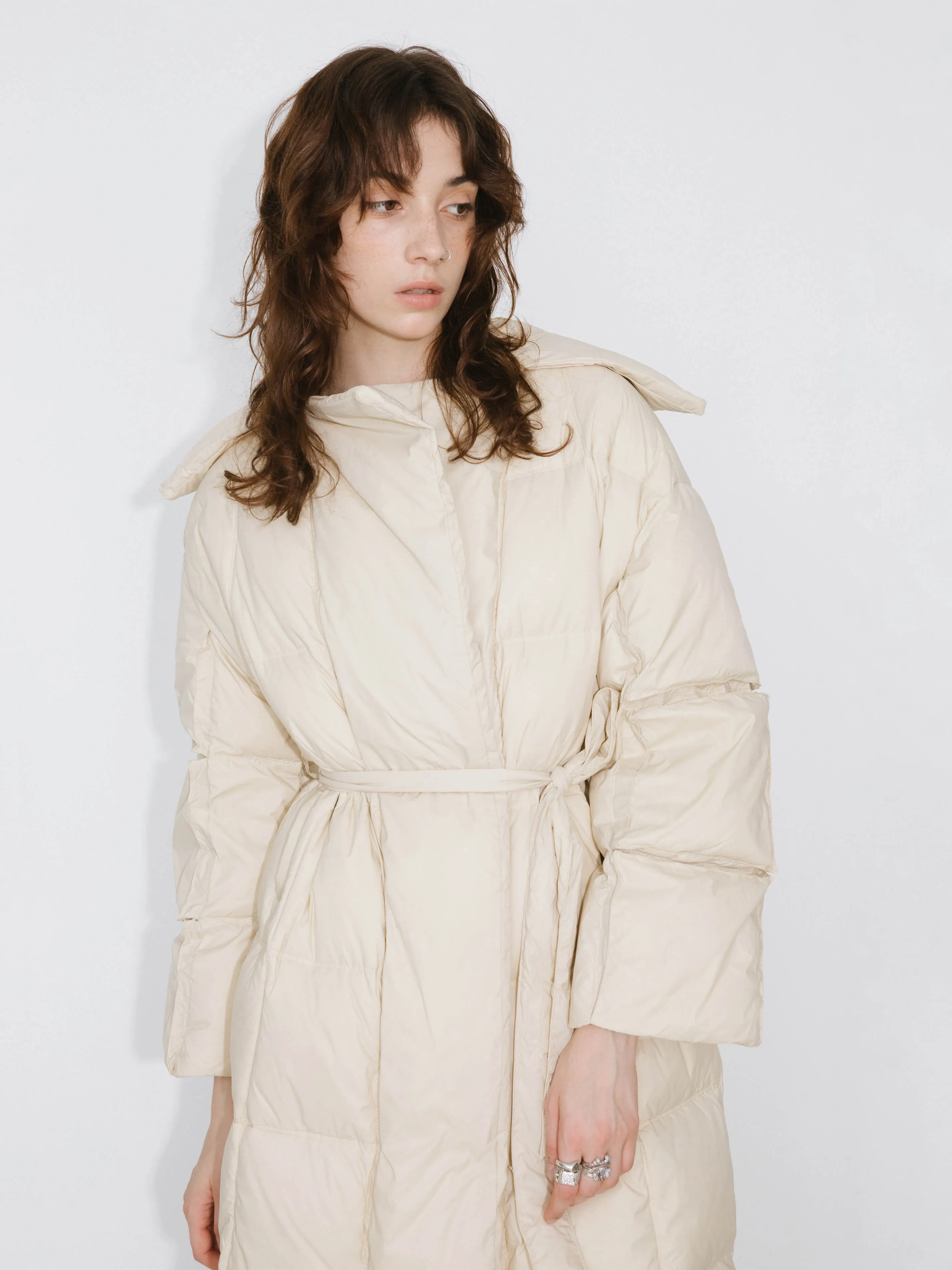 Long Boxy Down Coat