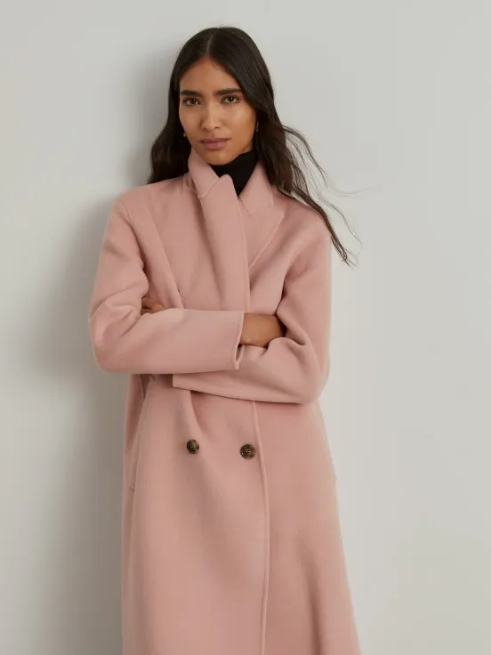 Long sheepskin coat