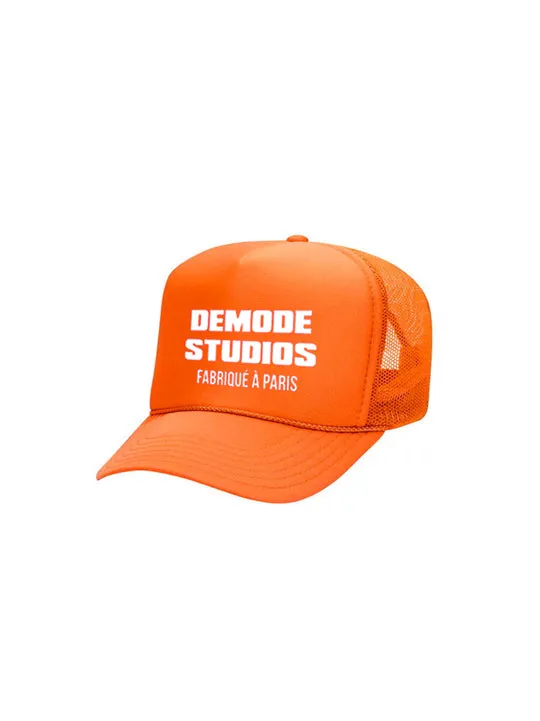 Paris Trucker Hat in Orange