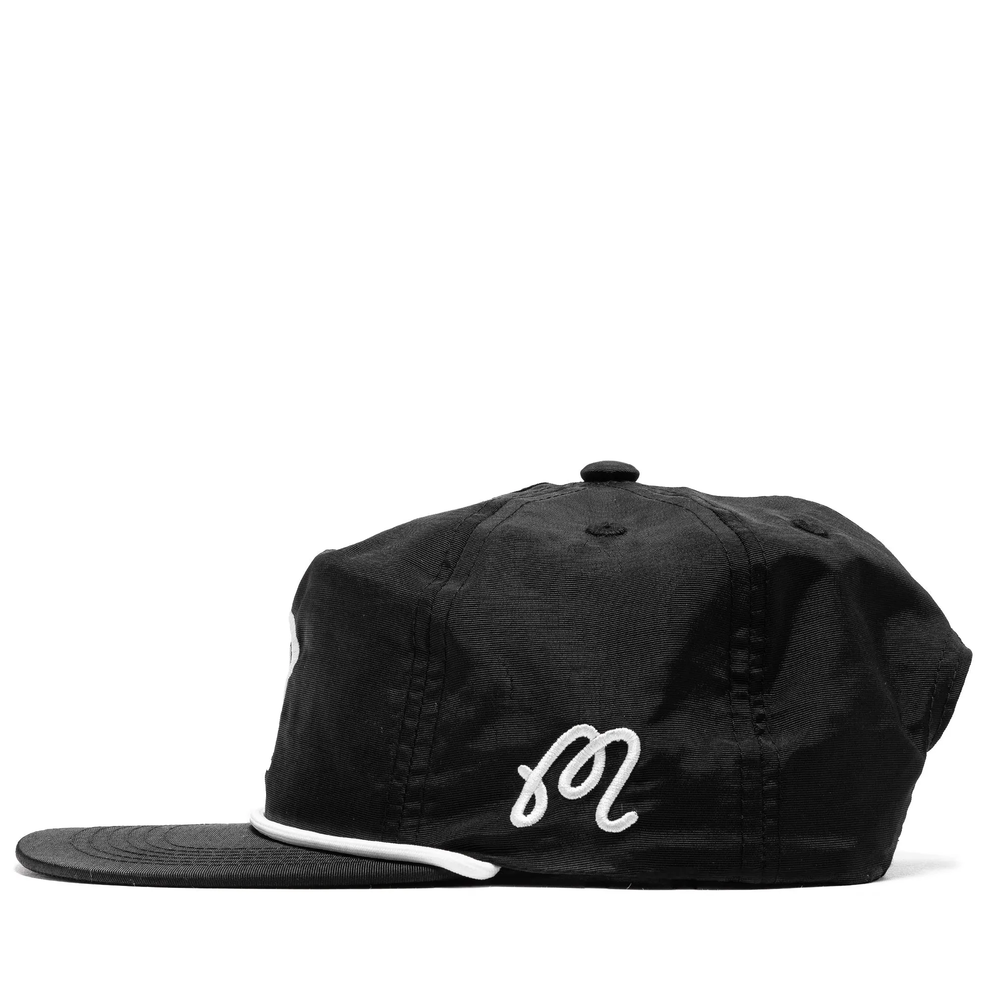 Malbon Golf x Politics Nylon Rope Hat - Black