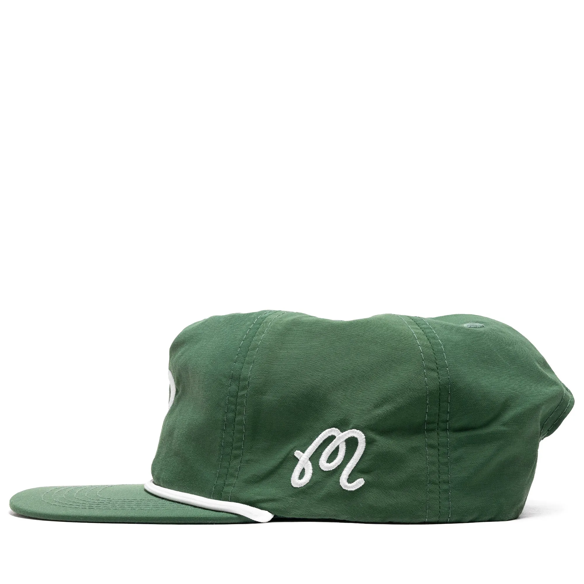 Malbon Golf x Politics Nylon Rope Hat - Evergreen