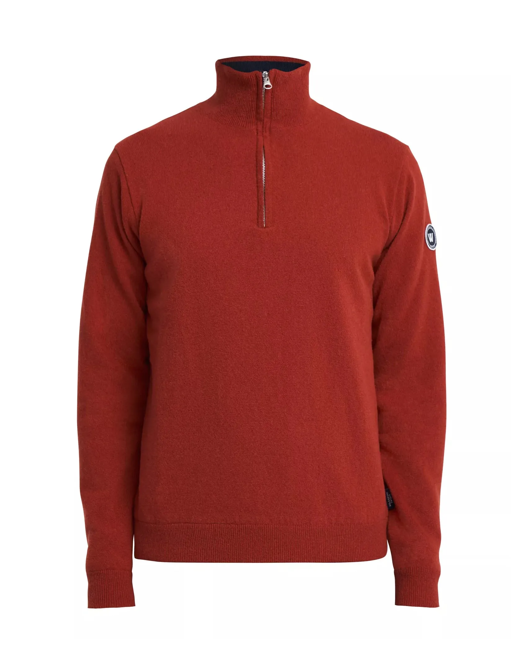 Maple Red Stellan Zip Neck Knit