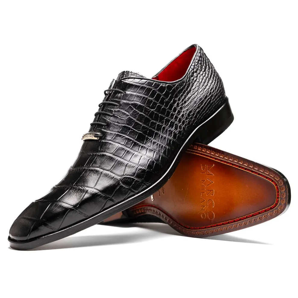 Marco Di Milano Bono Men's Shoes Genuine Alligator Dress Whole-Cut Oxfords (MDM1183)