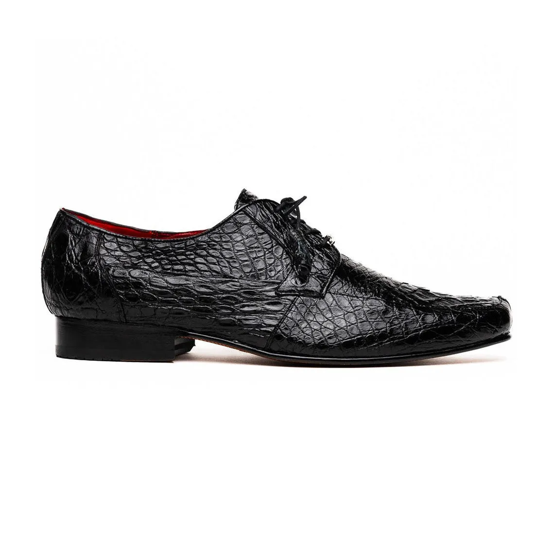 Marco Di Milano Leonardo Men's Shoes Genuine Caiman Crocodile Dress Derby Oxfords (MDM1147)