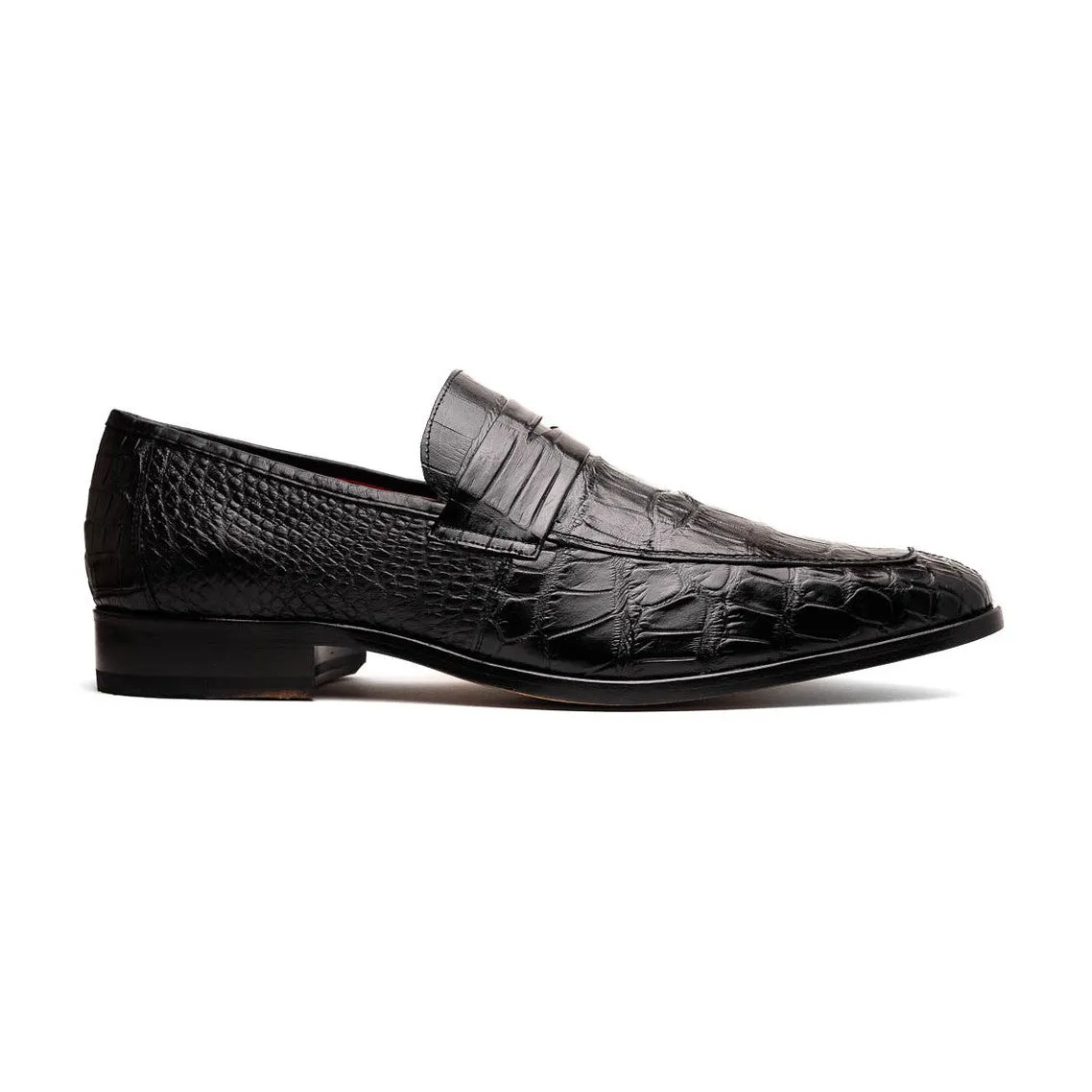 Marco Di Milano Matteo Men's Shoes Genuine Alligator Dress Penny Loafers (MDM1182)