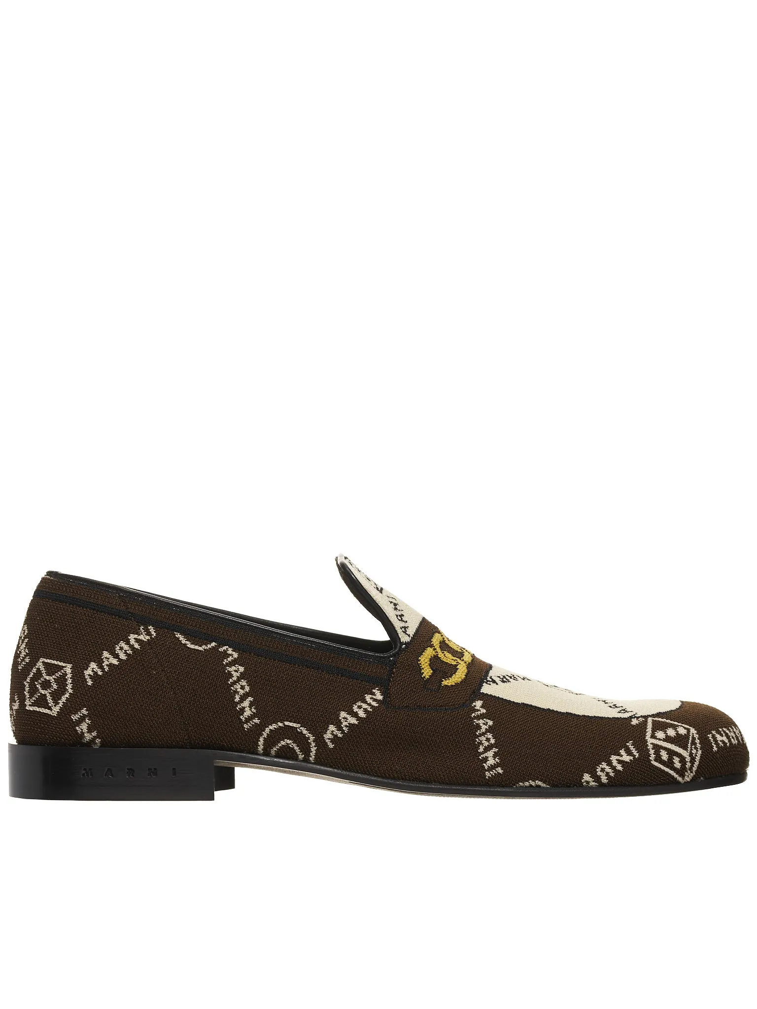 Marnigram Trompe L'oeil Jacquard Moccasins (MOMR003802-P4601-Z2Q07-BLACK-W)