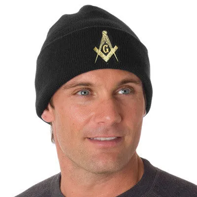 Masonic Knit Beanie - EMB