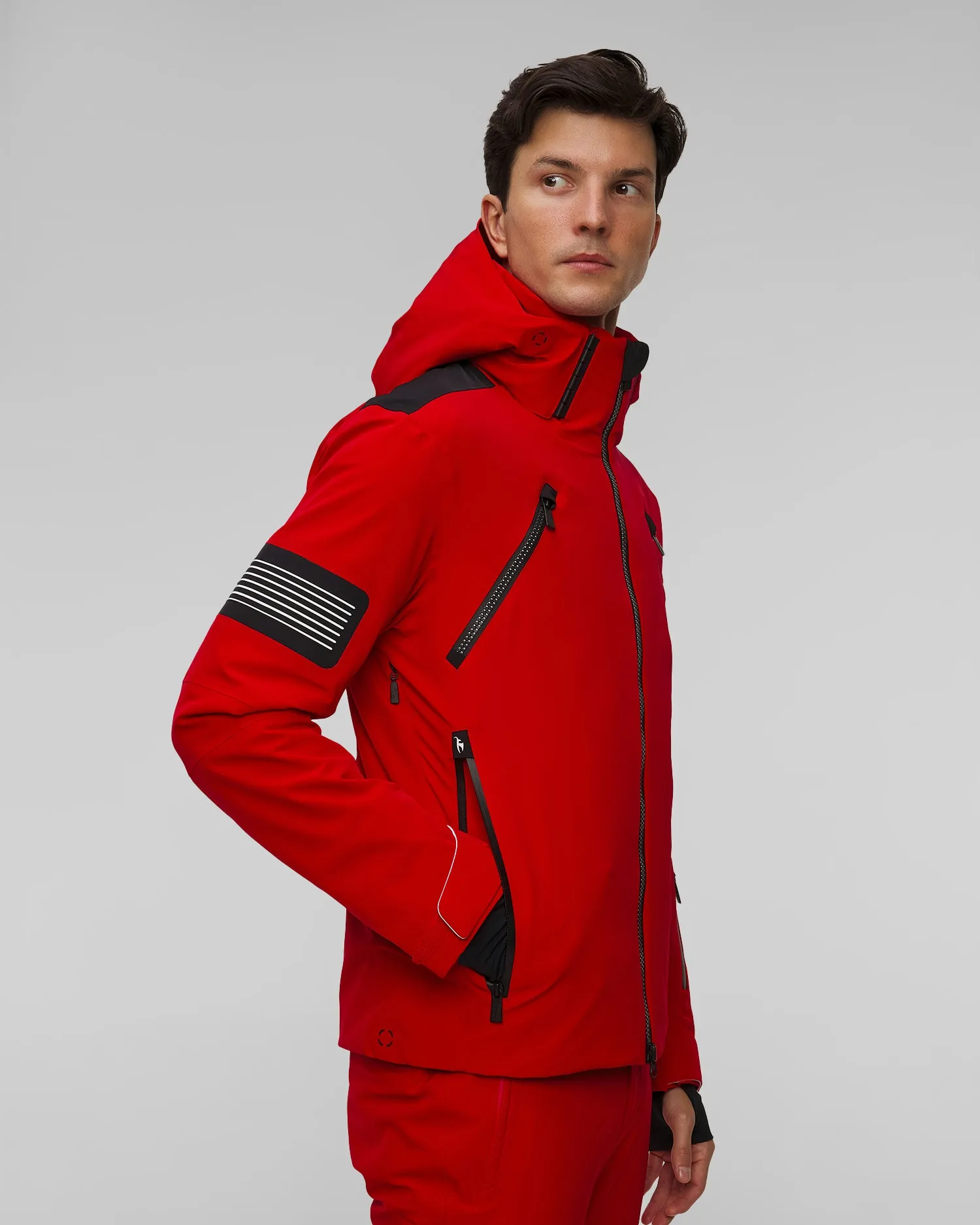 Men's red ski jacket Toni Sailer Allan 341128-442