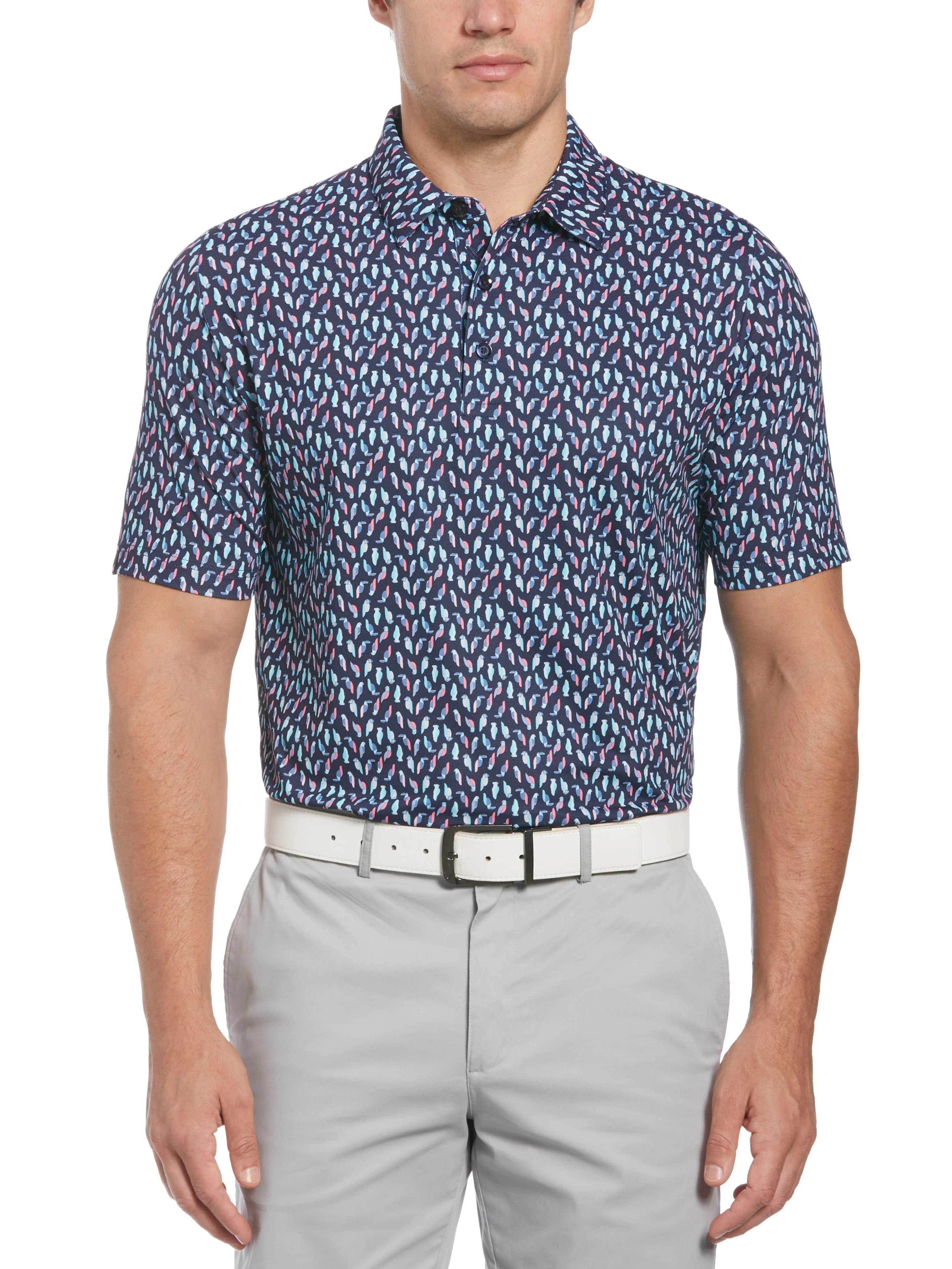 Birdie Print Men's Golf Polo