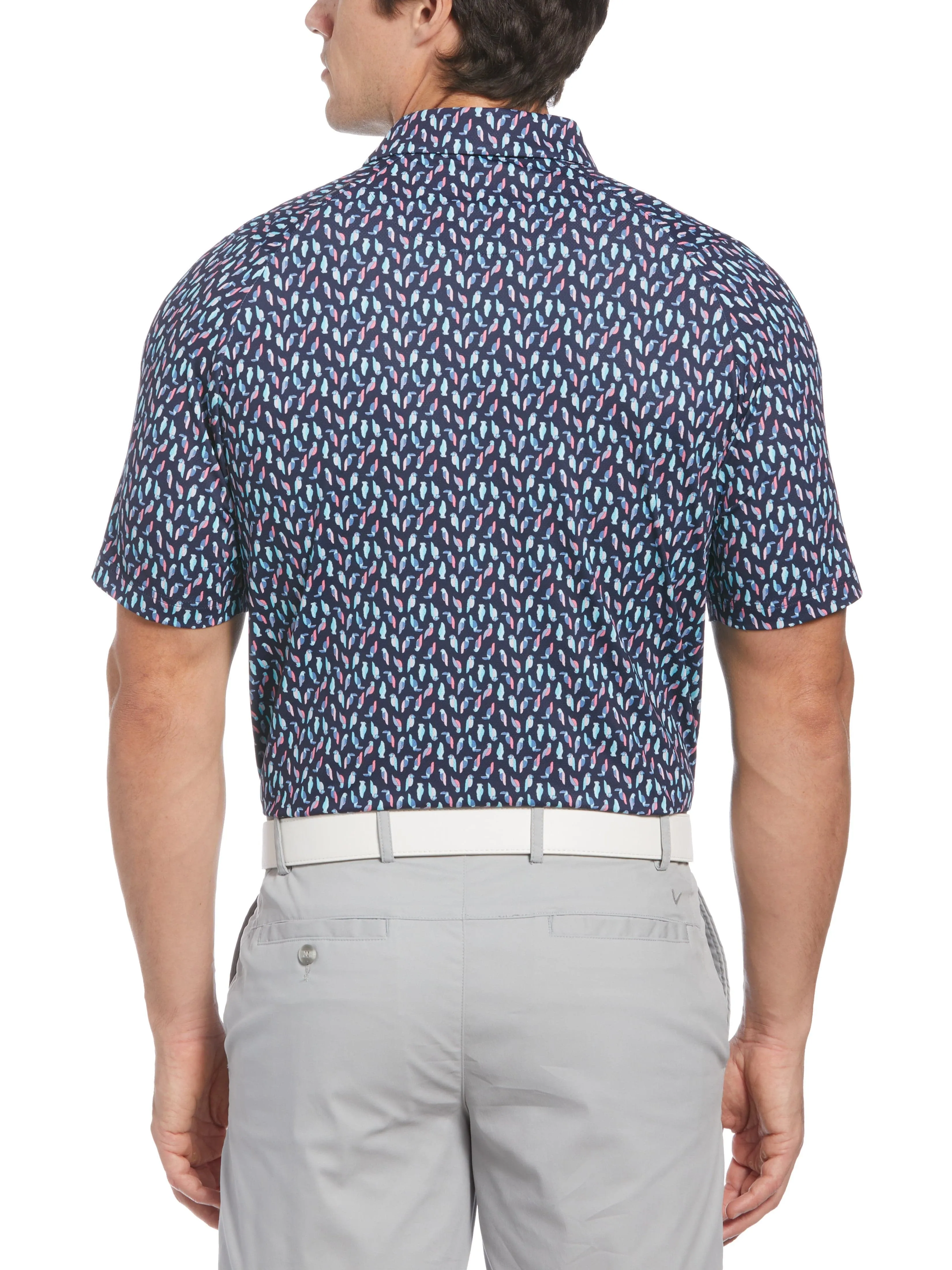 Birdie Print Men's Golf Polo