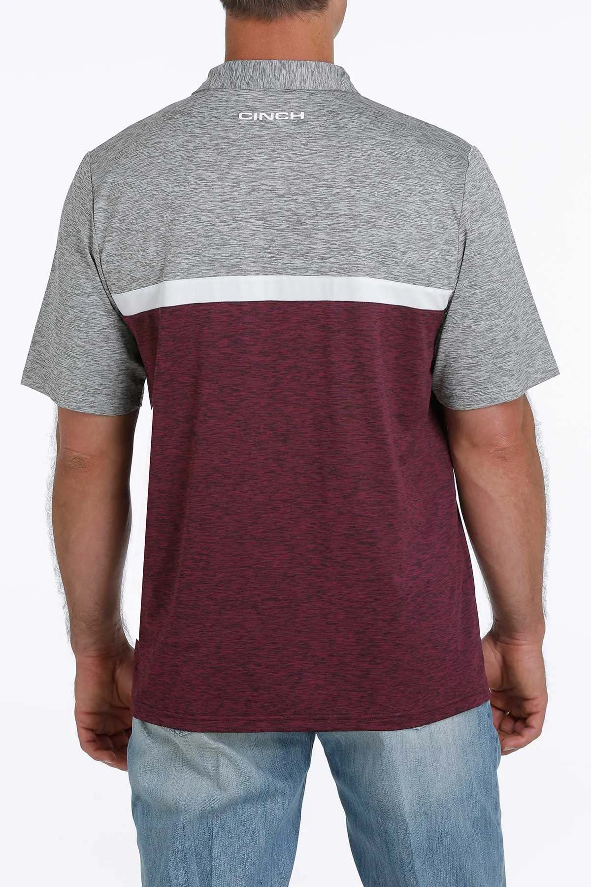 Maroon Men's Cinch Arena Flex Polo