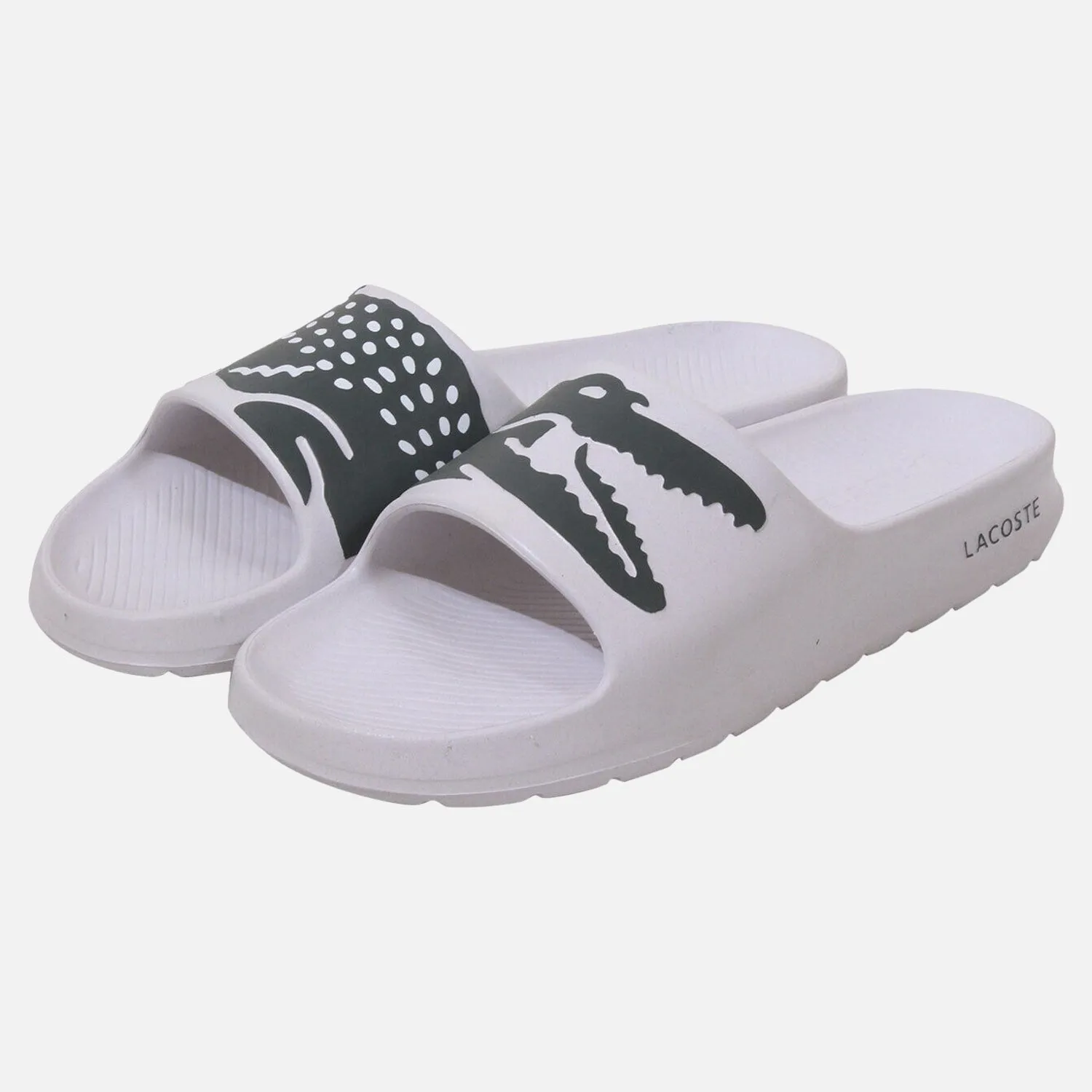 Men's Lacoste Croco 2.0  Slides - White