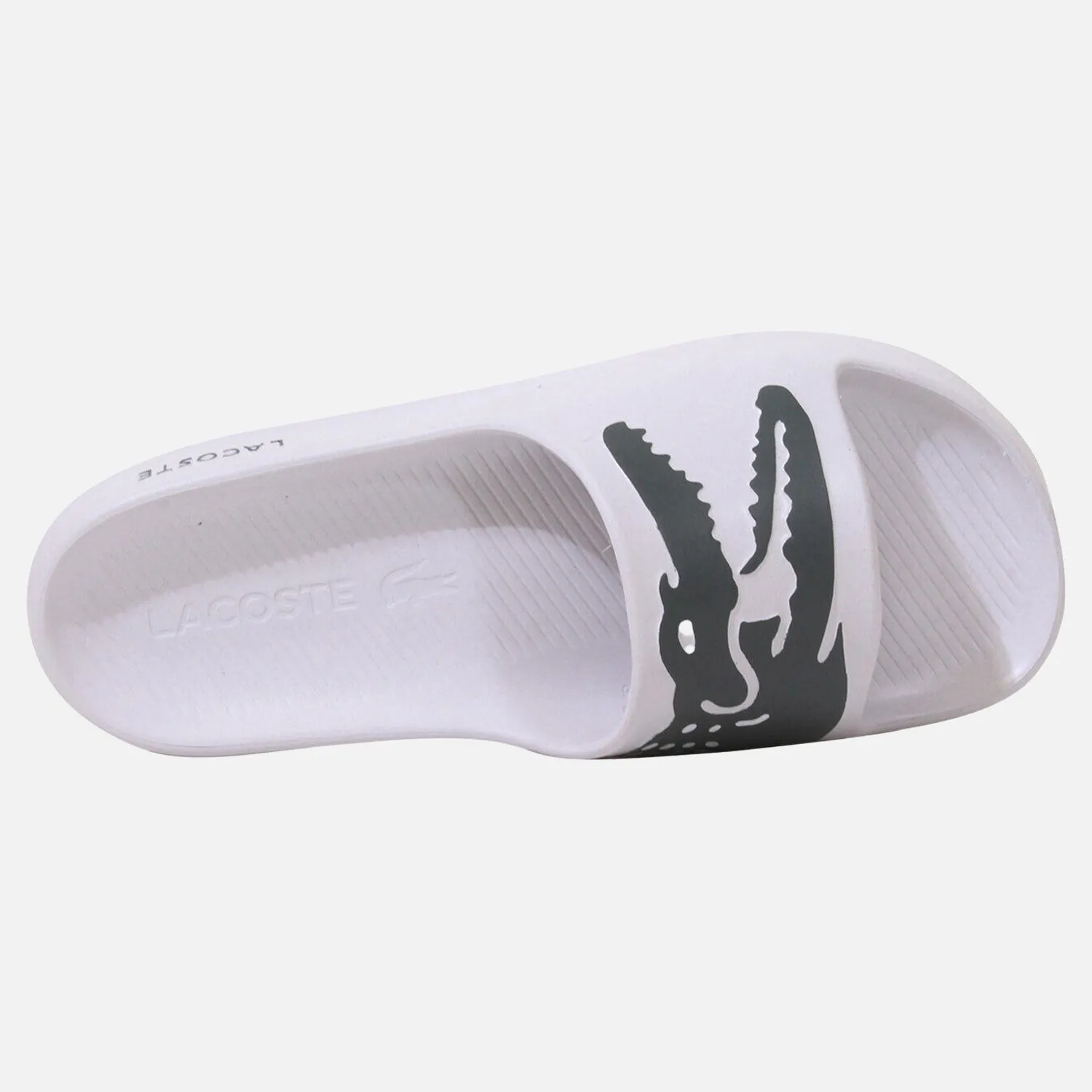 Men's Lacoste Croco 2.0  Slides - White