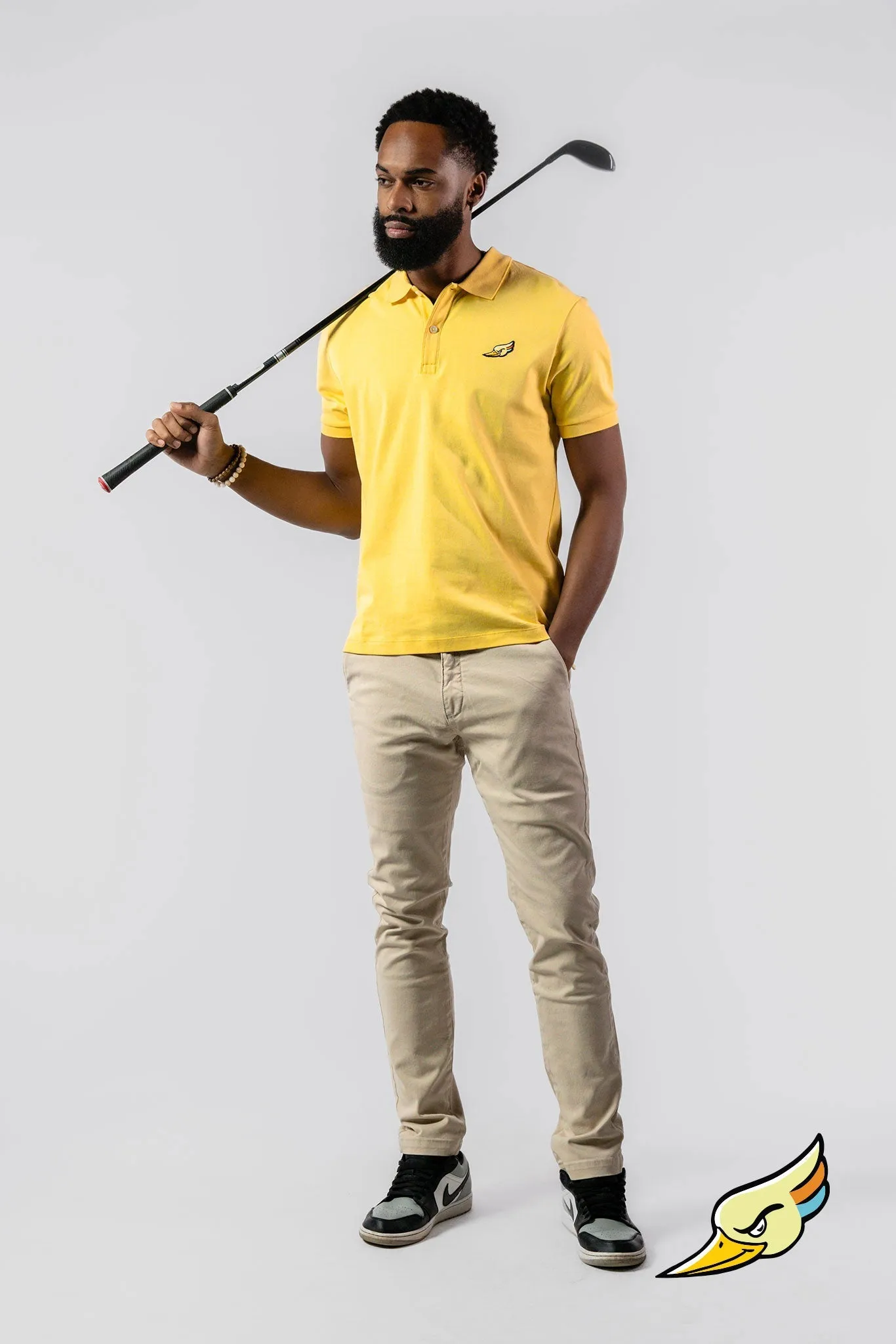 MEN'S POLO SHIRT - YELLOW