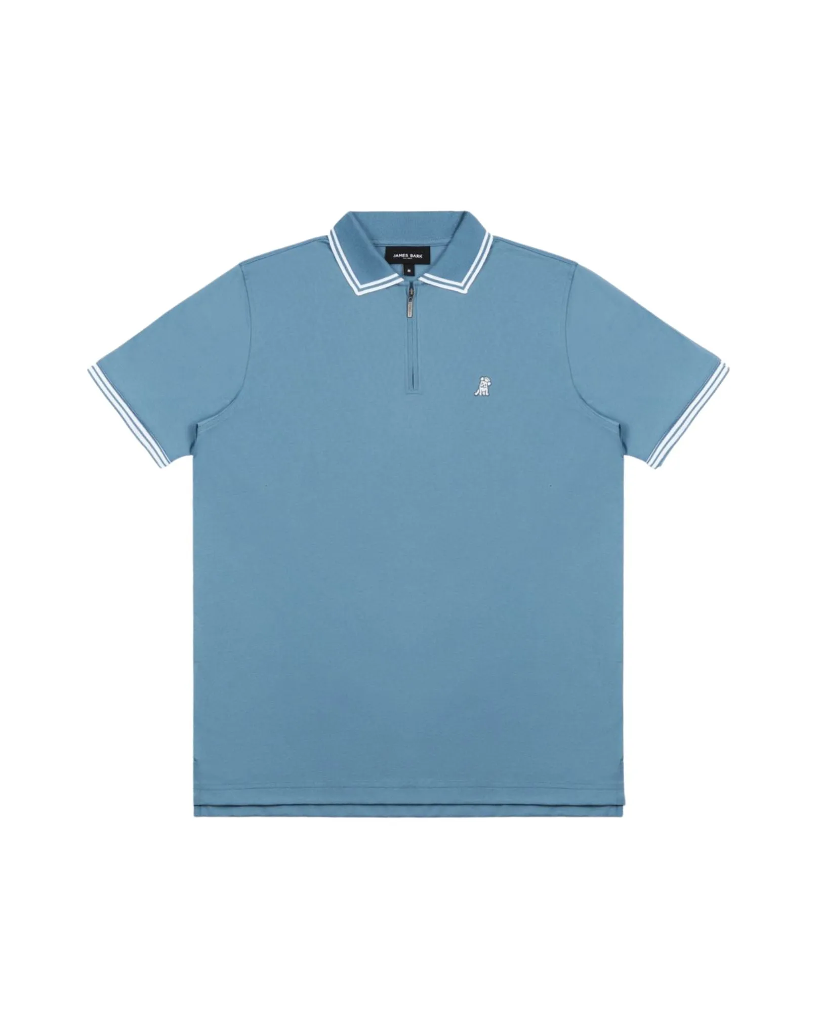 Men's Striped Travel Polo Shirt - Copen Blue A222