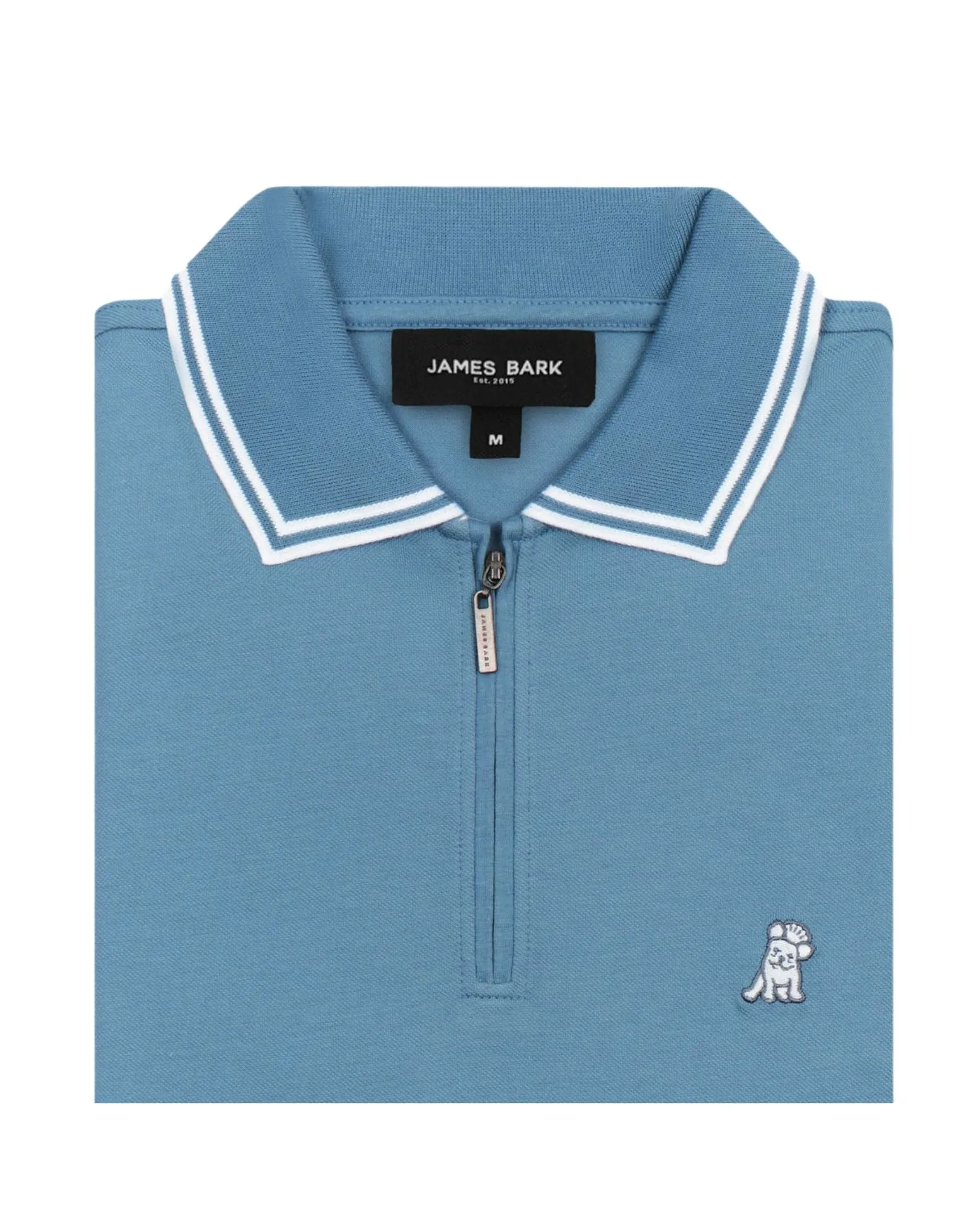 Men's Striped Travel Polo Shirt - Copen Blue A222