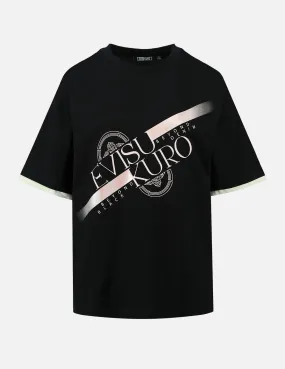 Metallic Logo Print T-shirt