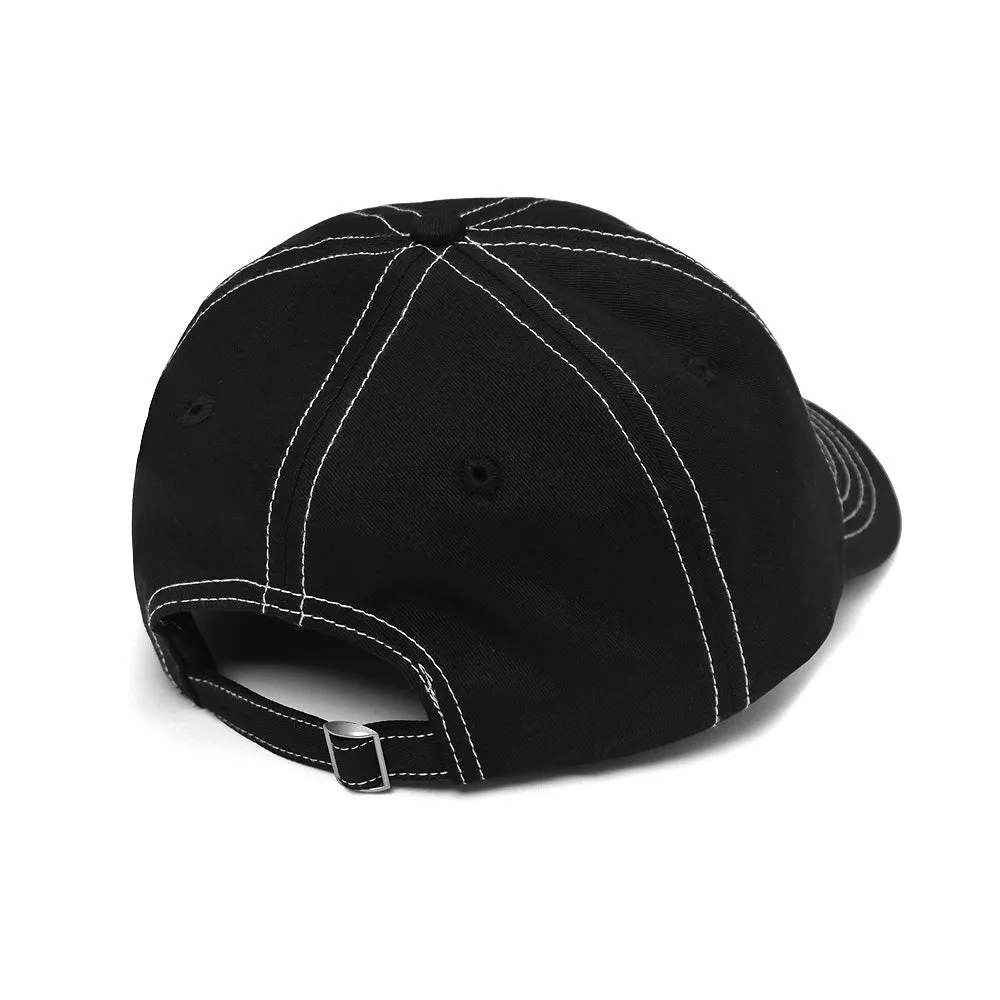 METALWOOD MINI METAL LOGO 6-PANEL HAT // BLACK