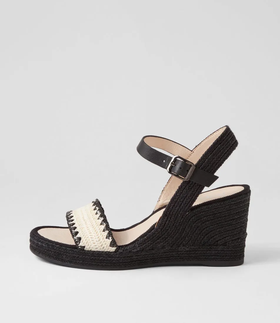 MIDAS Propa Beige Black Multi Sandals