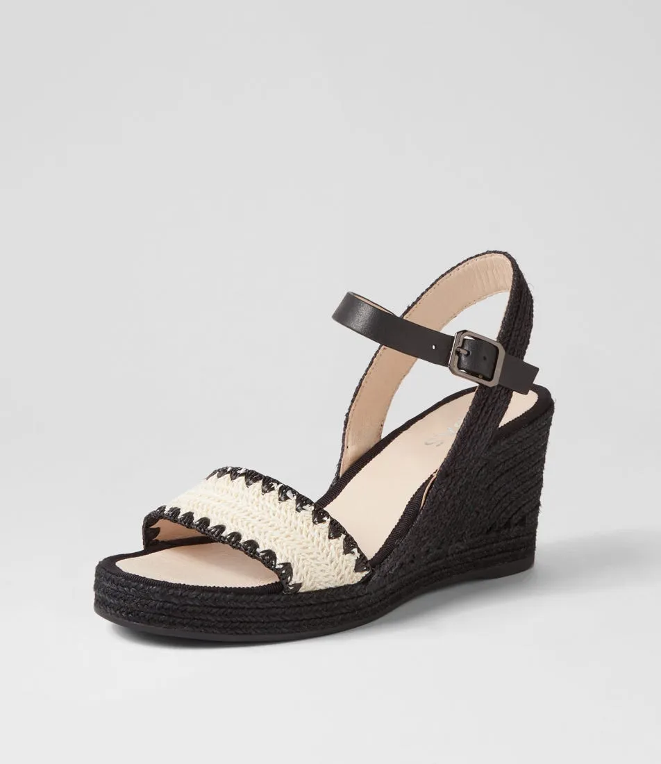 MIDAS Propa Beige Black Multi Sandals