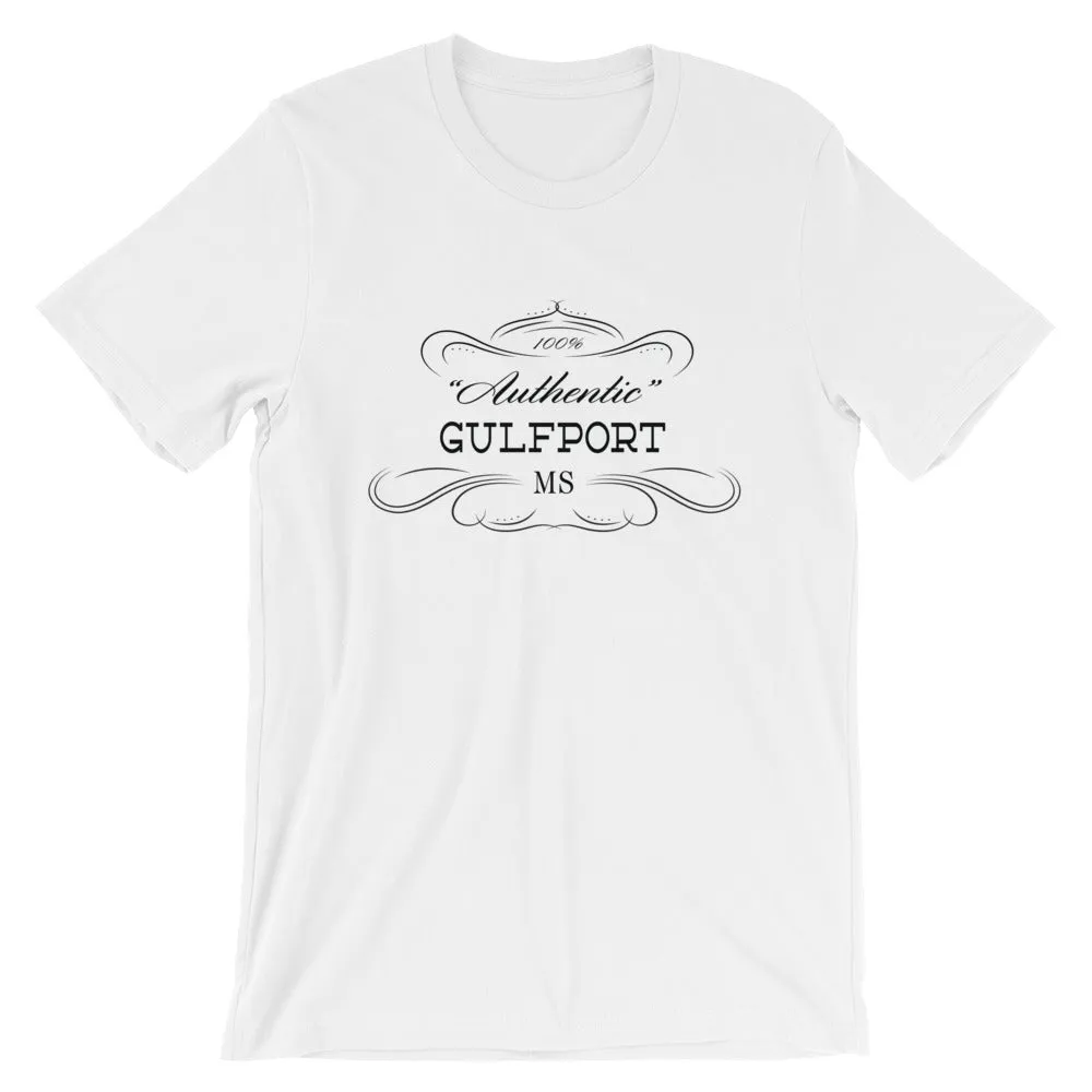 Gulfport Mississippi Unisex T-Shirt - Short Sleeve - Authentic.