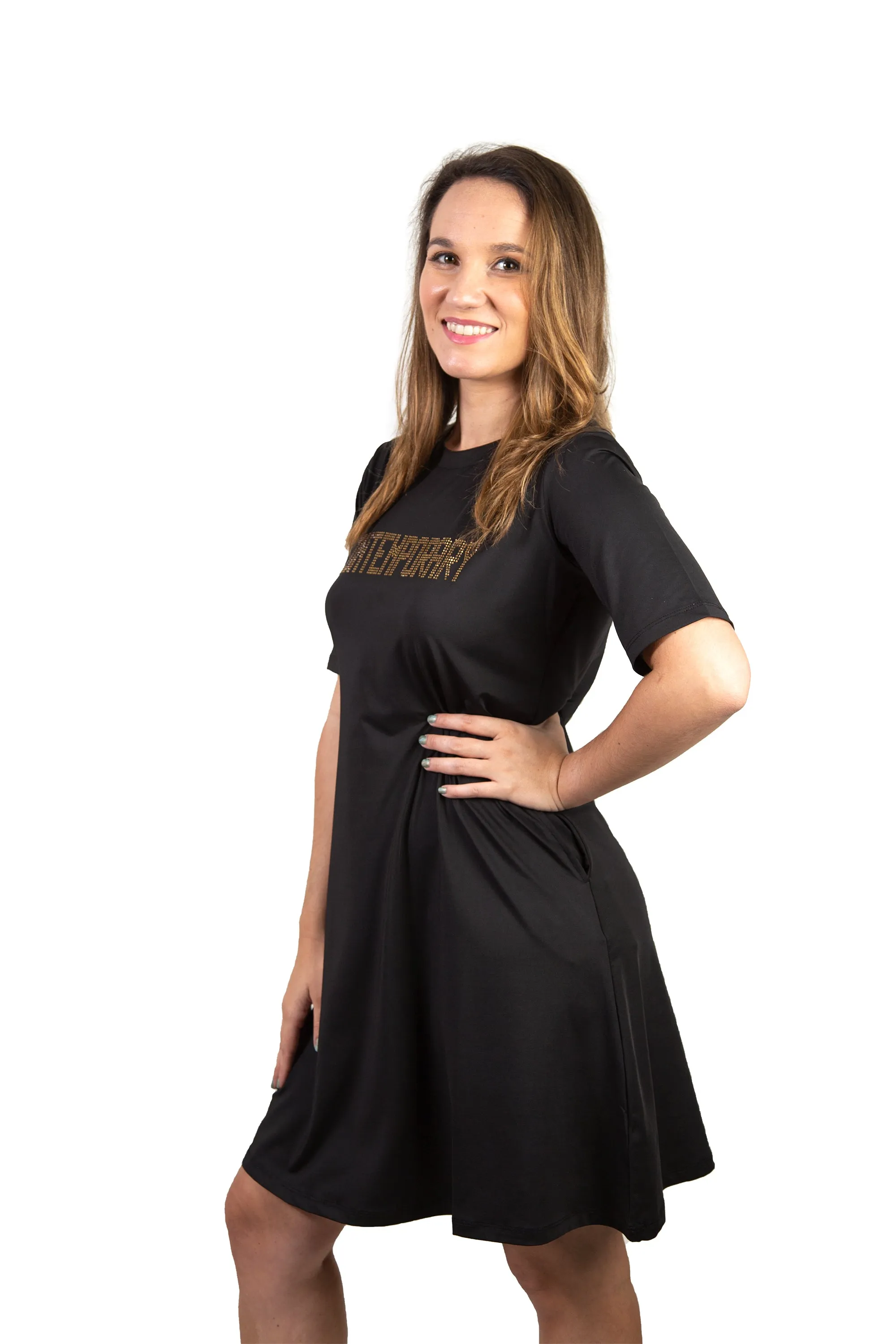 Modern Graphic T-Shirt Dress