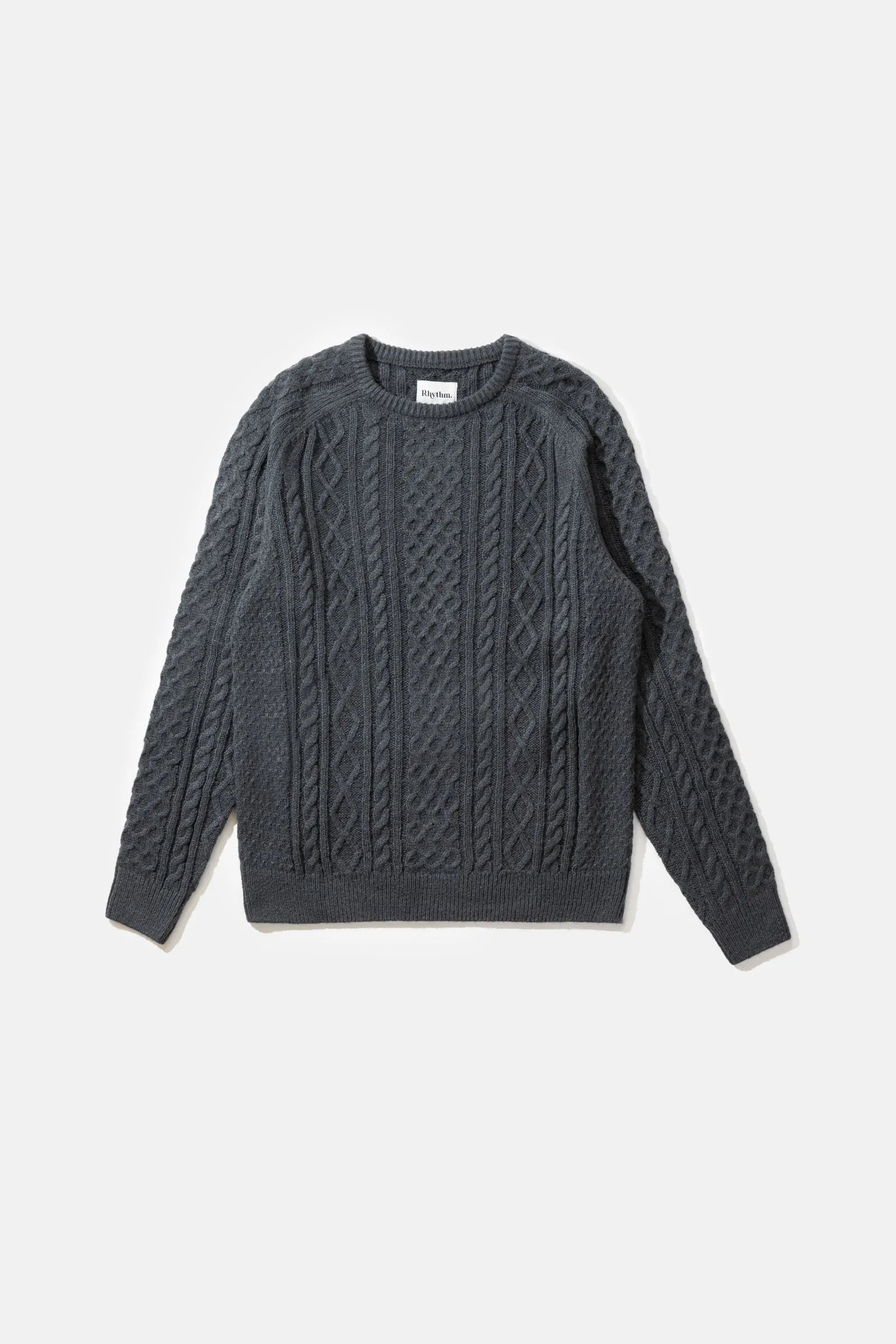 Mohair Fishermans Knit Kelp