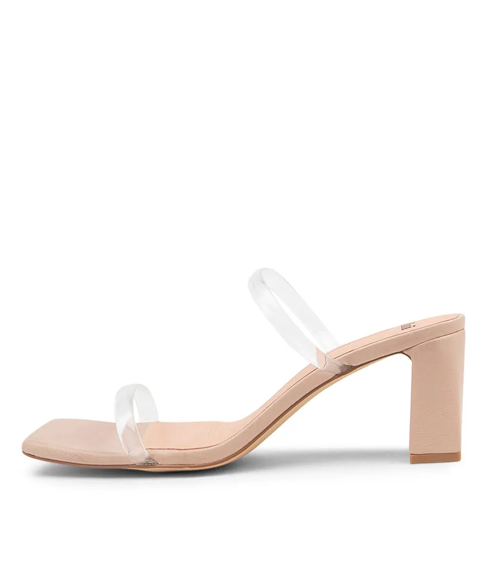 MOLLINI Tillie Clear Nude Heeled Sandals