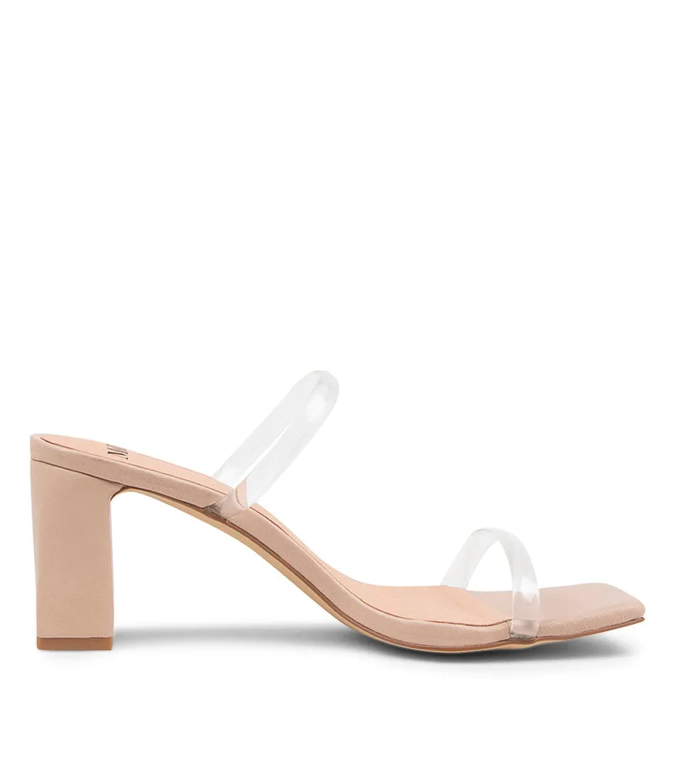 MOLLINI Tillie Clear Nude Heeled Sandals