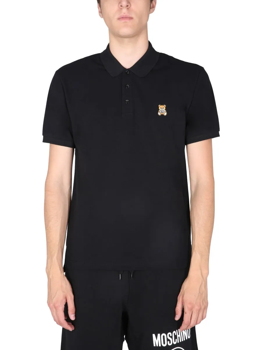 Moschino Teddy Patch Polo Shirt