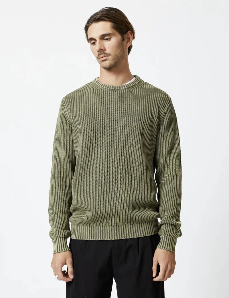 Fisher Knit Sweater - MR SIMPLE - Fatigue Green