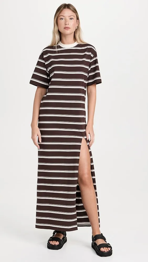 MSGM   Stripe Polo Dress 