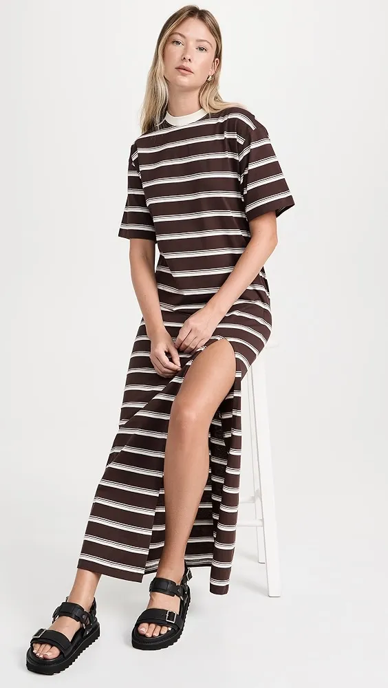 MSGM   Stripe Polo Dress 