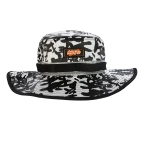 Black and White Naruto Print Boonie Hat