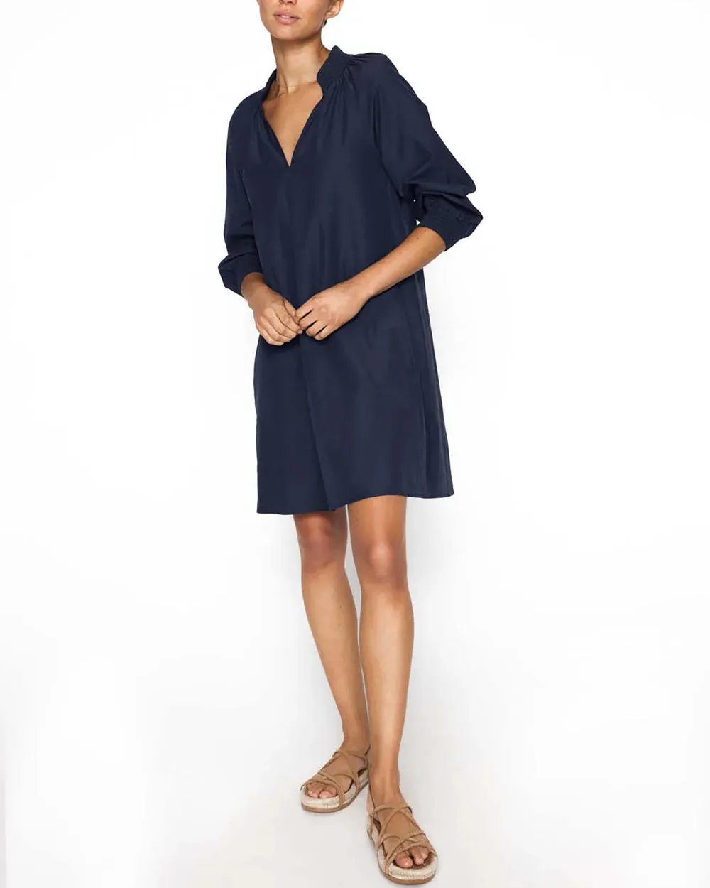 Navy Amaia Dress - Navy Blue Mini Dress