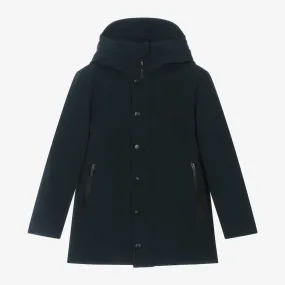 Navy Blue Hooded Waterproof Boys Coat