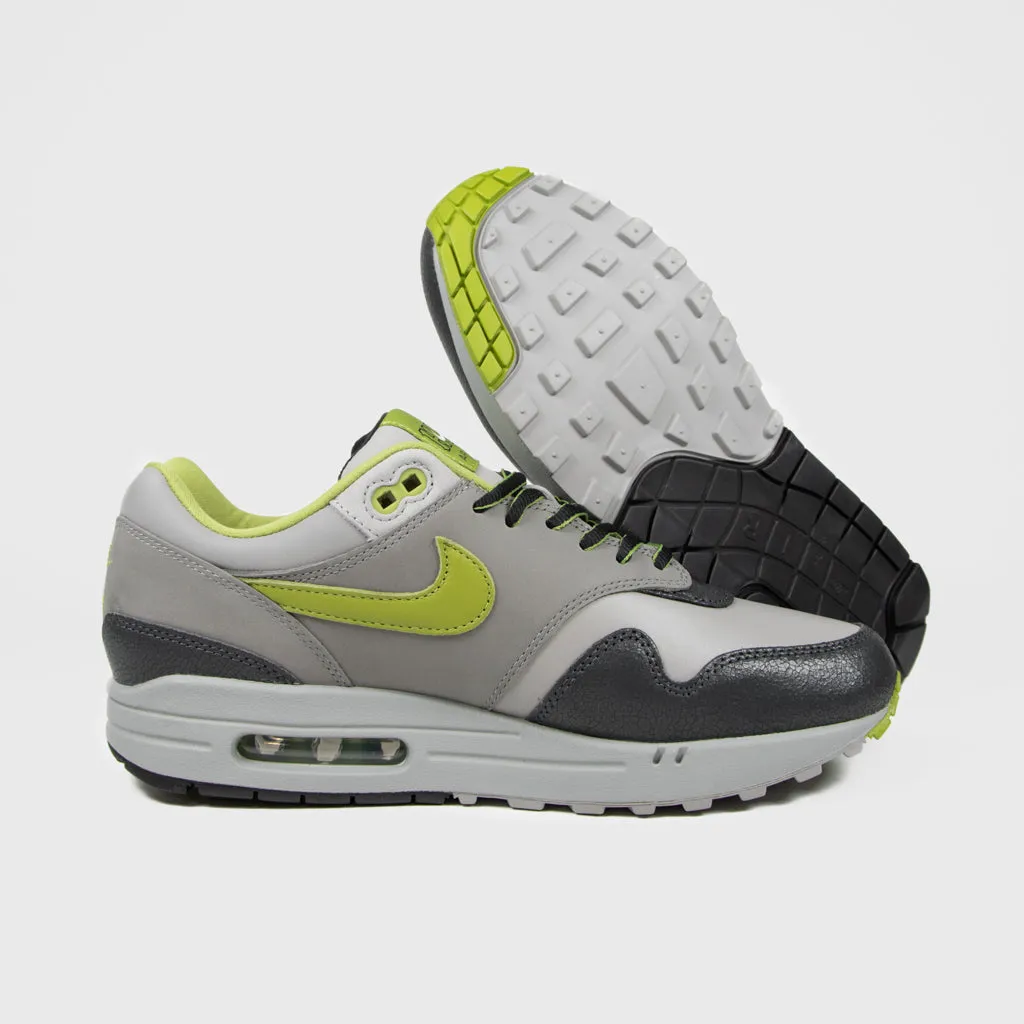 Nike - HUF x Air Max 1 Shoes - Anthracite / Pear - Medium Grey - Flat Pewter