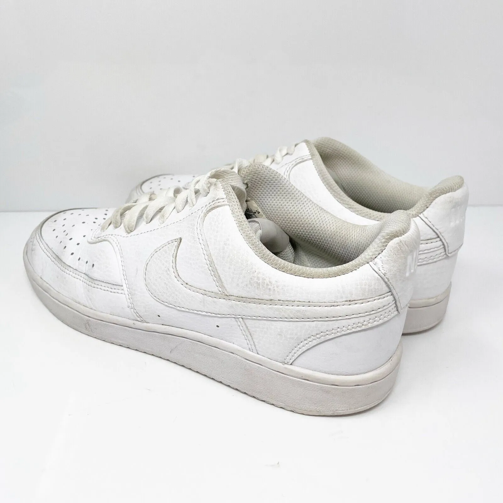 Nike Mens Court Vision Low CD5463-100 White Running Shoes Sneakers Size 8