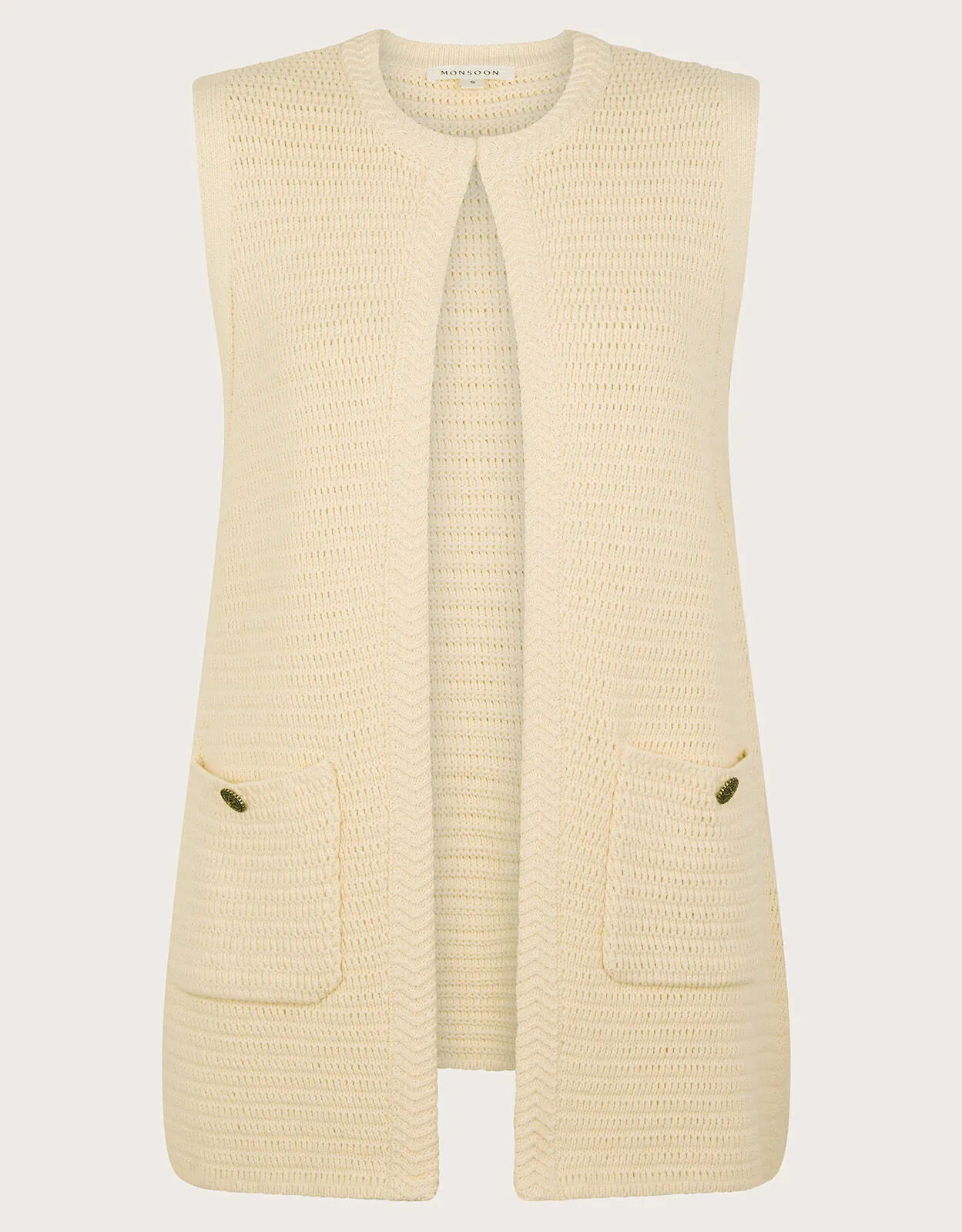 Noah Knit Gilet Ivory