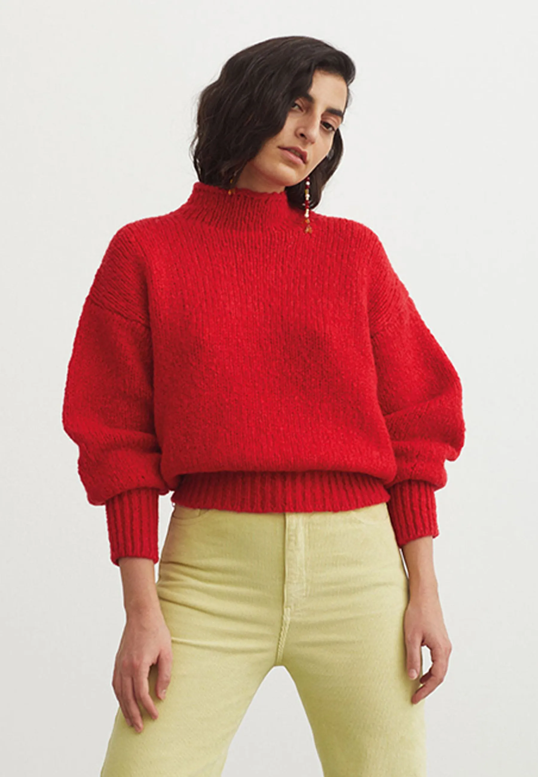 Noche Knit - intense red