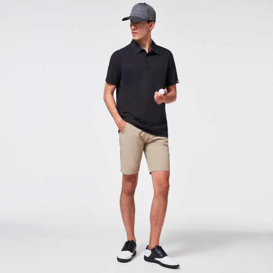 Oakley Aero Ellipse Polo 2.0 Men Golf Polo - Blackout / Large