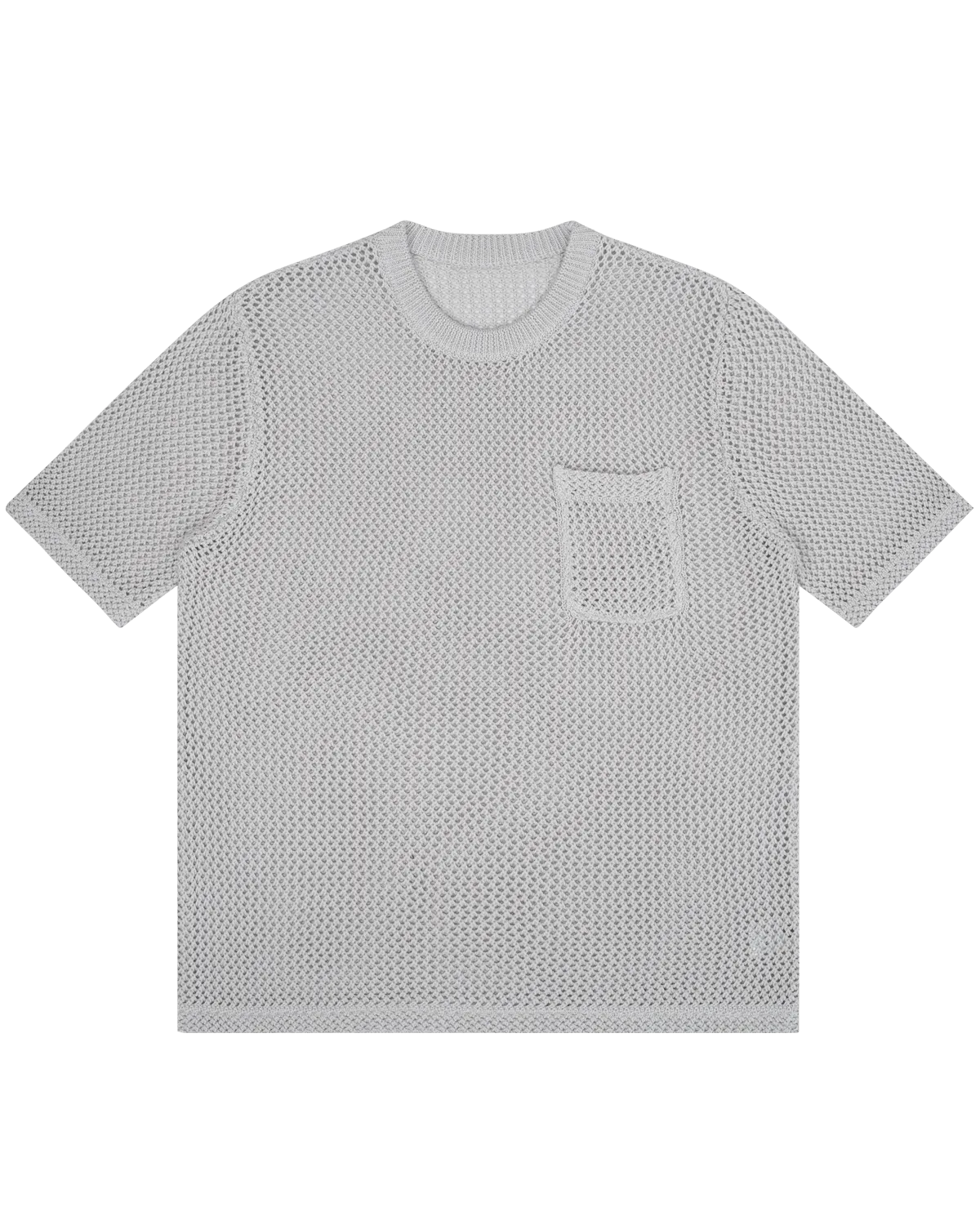 Off The Label Hybrid structures  knit T-shirt grey