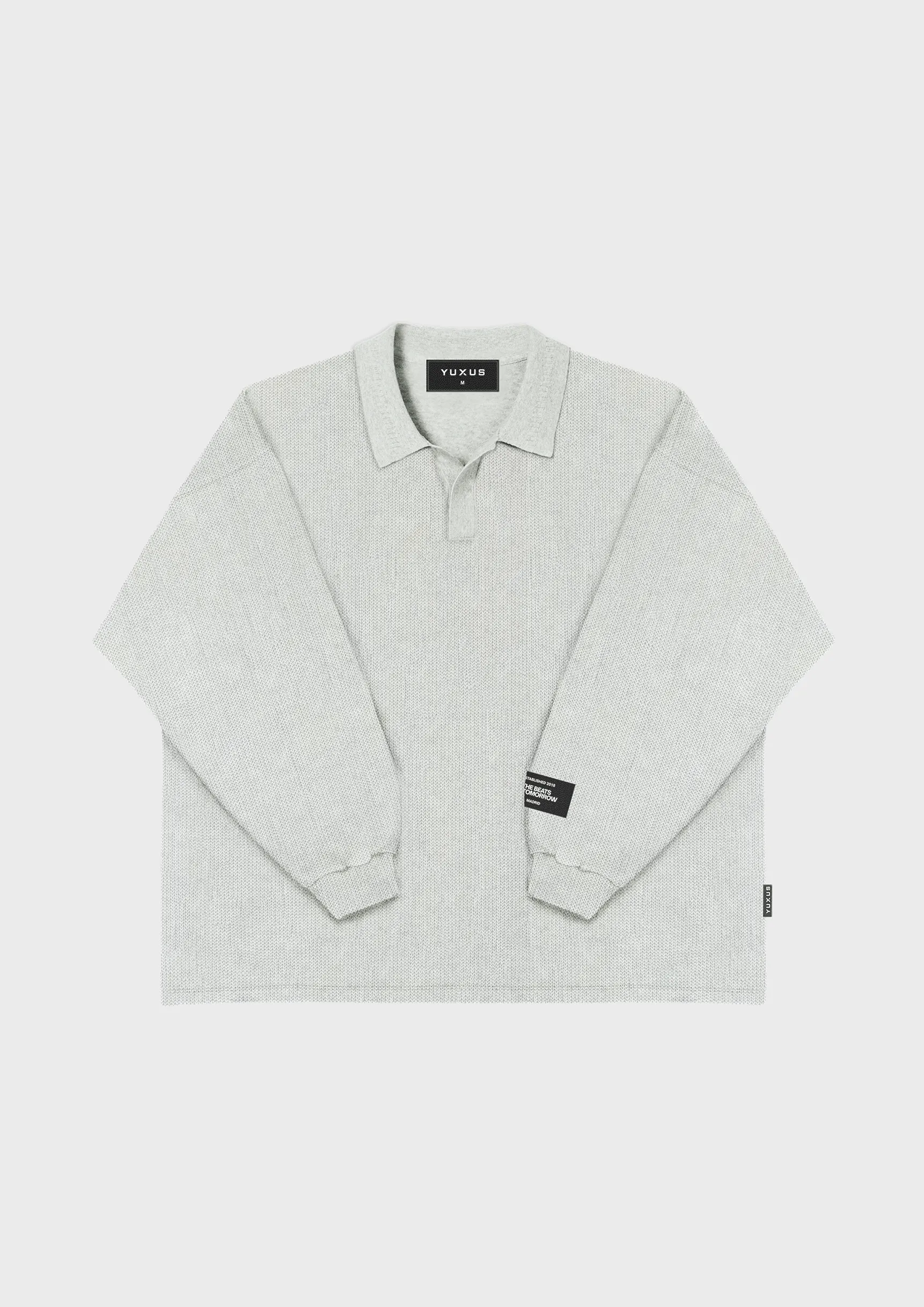 OSLO GRAYSCALE KNITTED POLO