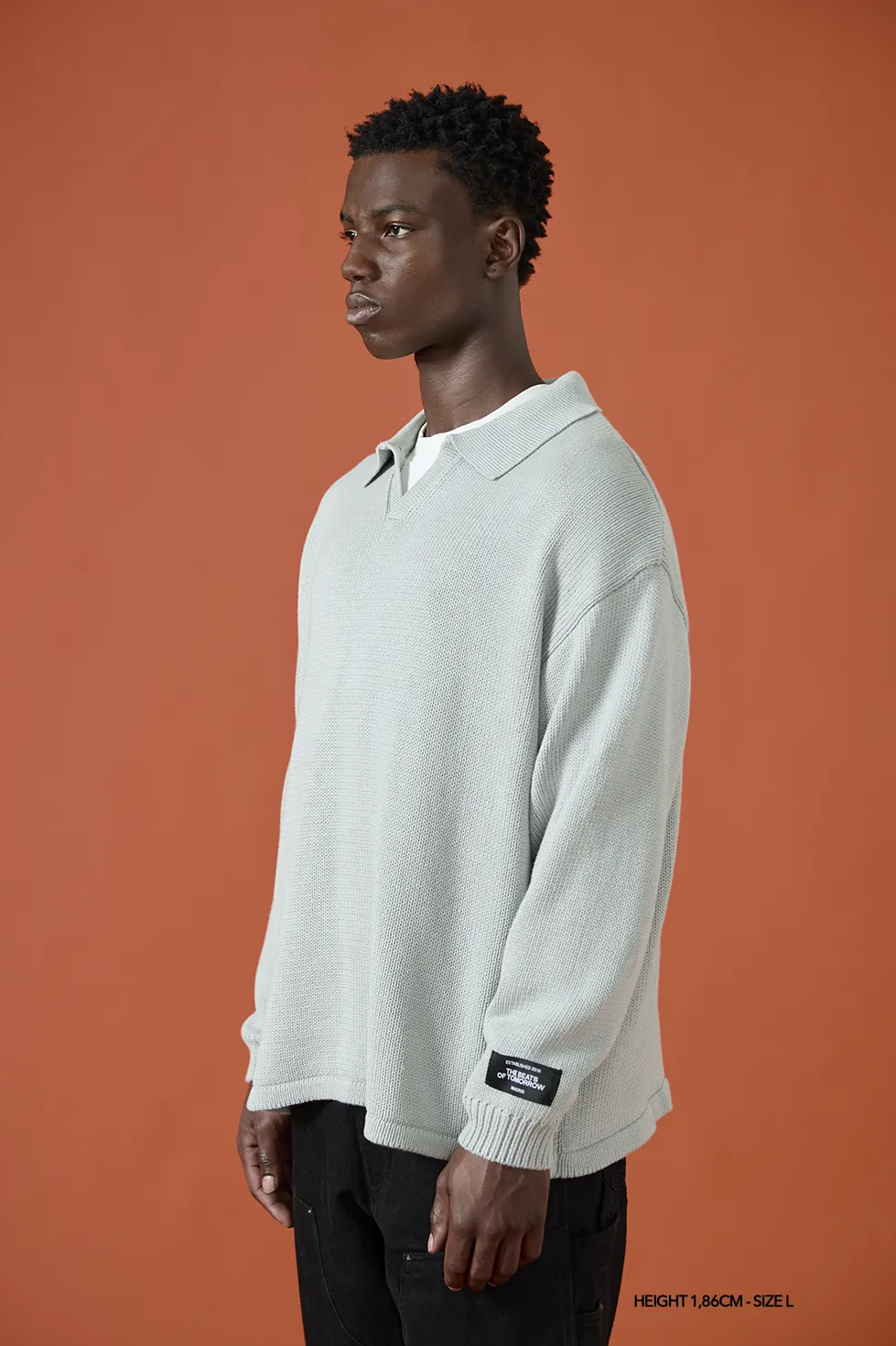 OSLO GRAYSCALE KNITTED POLO