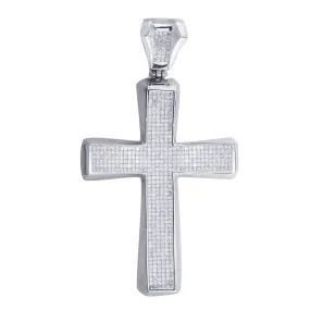 Oversized Princess-Cut Diamond Cross