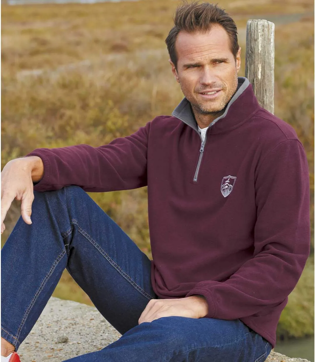 4-pack Men's Zip-Up Microfleece Sweaters