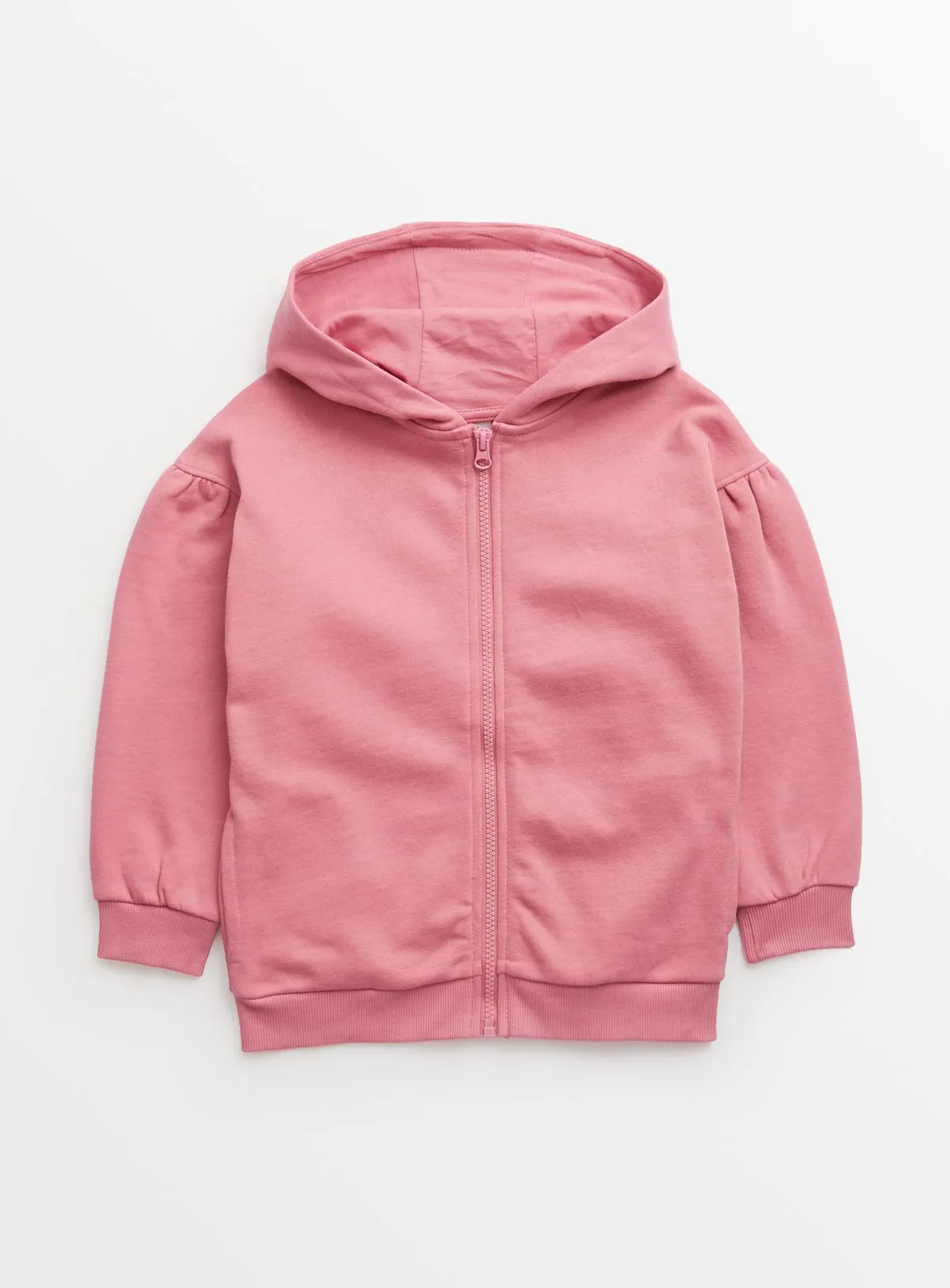 Pale Pink Zip-Through Hoodie in 4 years size, Shop Jumpers and Cardigans at Tu.